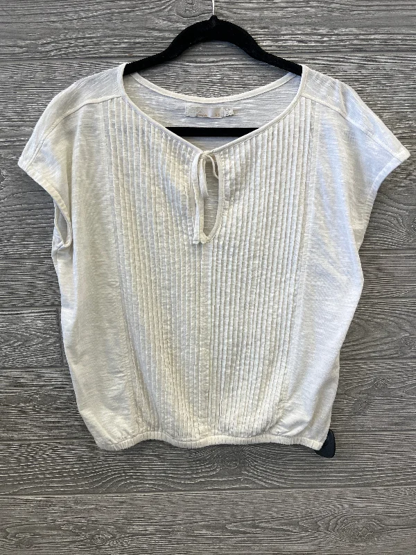 women's tops made from cottonTop Short Sleeve By Prana In Cream, Size: Xs