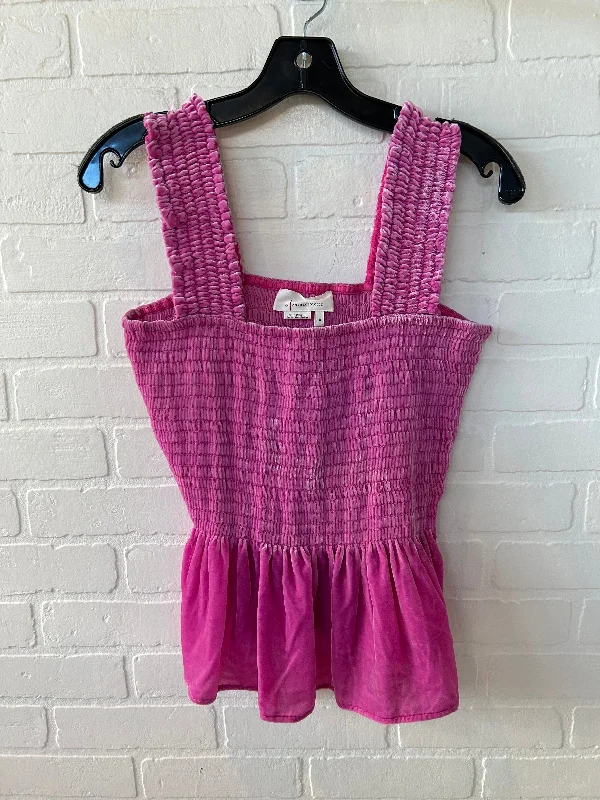 women's tops for those who want to stay on top of the latest fashion trends and wear pieces that are both stylish and on-trendTop Short Sleeve By Anthropologie In Pink, Size: M