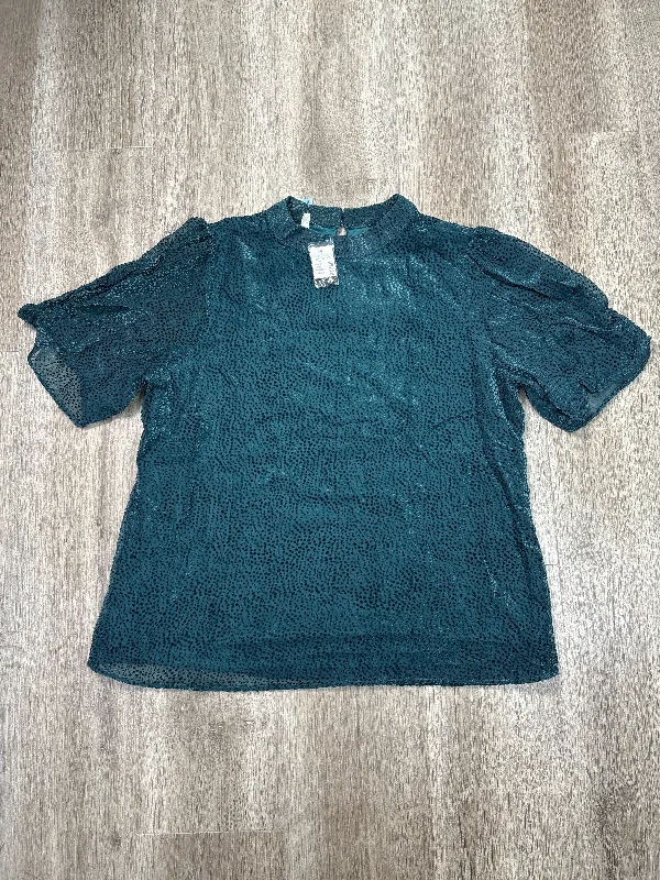 women's tops for those who refuse to compromise on styleTop Short Sleeve By Maurices In Teal, Size: L