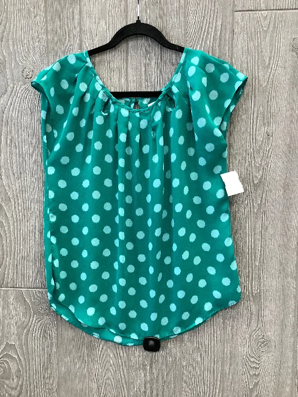 women's tops for everyday eleganceTop Short Sleeve By Lc Lauren Conrad In Green, Size: M