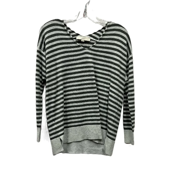 women's tops for those who want to make a fashion statementTop Long Sleeve By Loft In Grey, Size: Xs