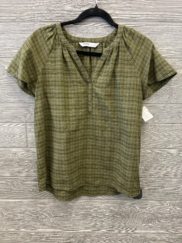 women's tops for picnics in the parkTop Short Sleeve By Sonoma In Green, Size: S