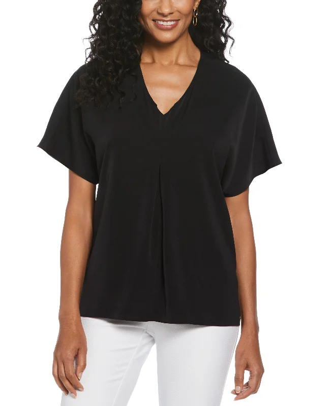 women's tops for those who want to create outfits that are both trendy and timelessLayered Dolman Sleeve Blouse