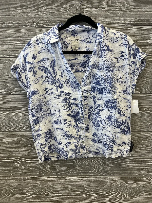 women's tops for those who want to stay cool and chic during warmer weatherTop Short Sleeve By Joie In Blue, Size: S