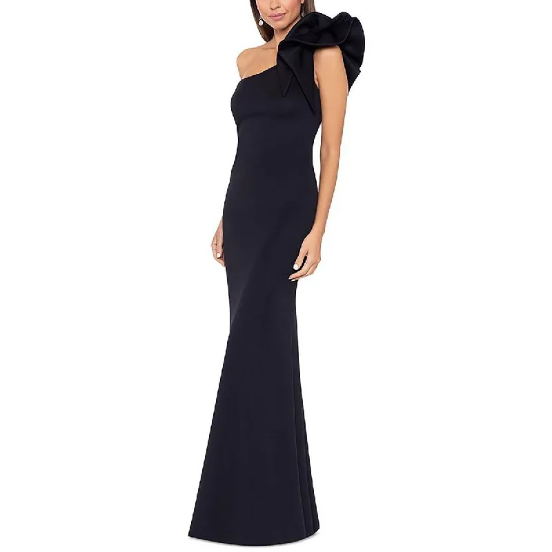 Plus-Size DressBetsy & Adam Womens Petites Full Length One Shoulder Evening Dress