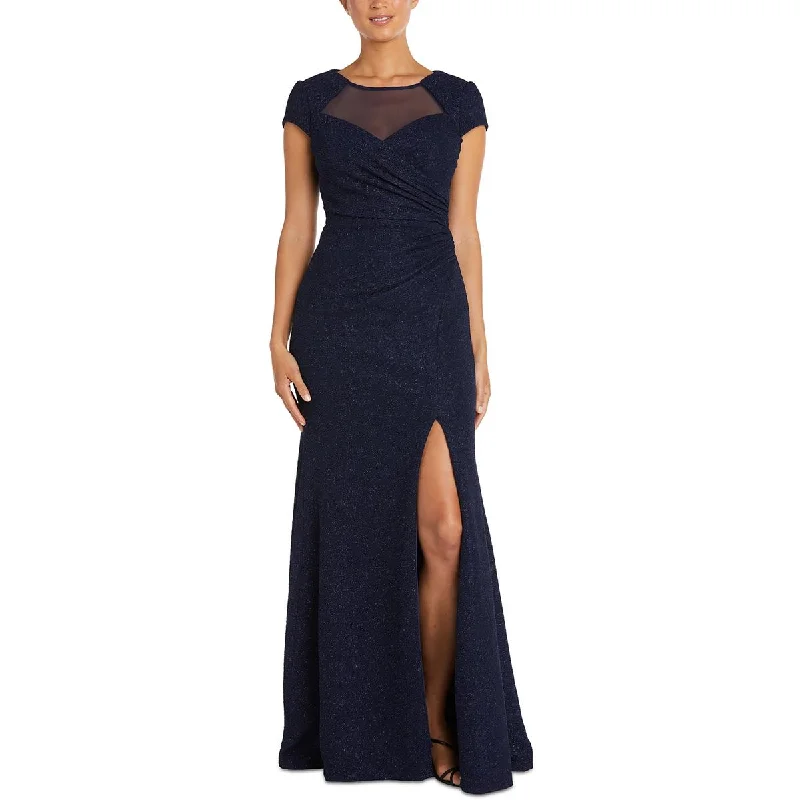 women's business casual dressesNW Nightway Womens Glitter Long Evening Dress