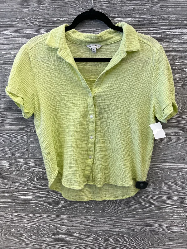 spaghetti strap women's topsTop Short Sleeve By Lucky Brand In Green, Size: S