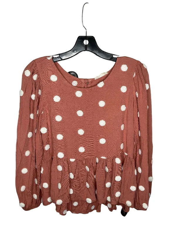 affordable women's topsTop Long Sleeve By Altard State In Polkadot Pattern, Size: S