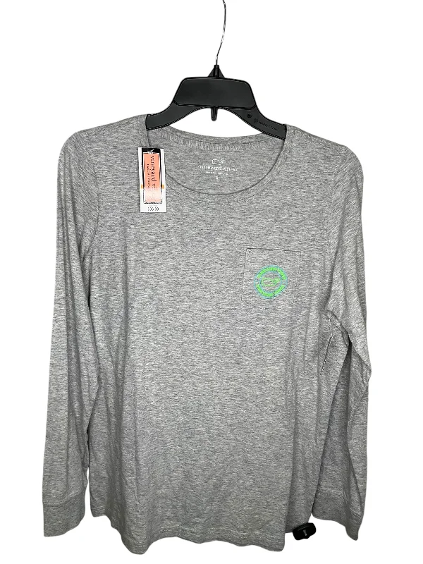 camisoles for womenTop Long Sleeve By Vineyard Vines In Grey, Size: S