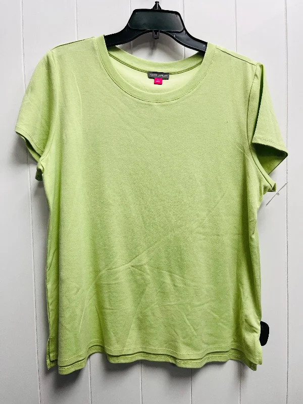 women's tops with sleeveless designsTop Short Sleeve Basic By Vince Camuto In Green, Size: L