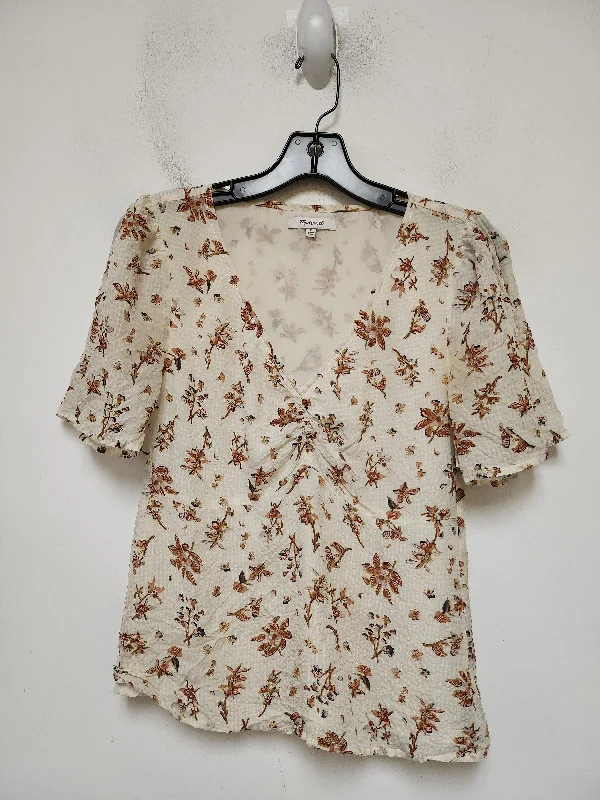 women's tops for those who want to create outfits that are both trendy and timelessTop Short Sleeve By Madewell In Floral Print, Size: Xs