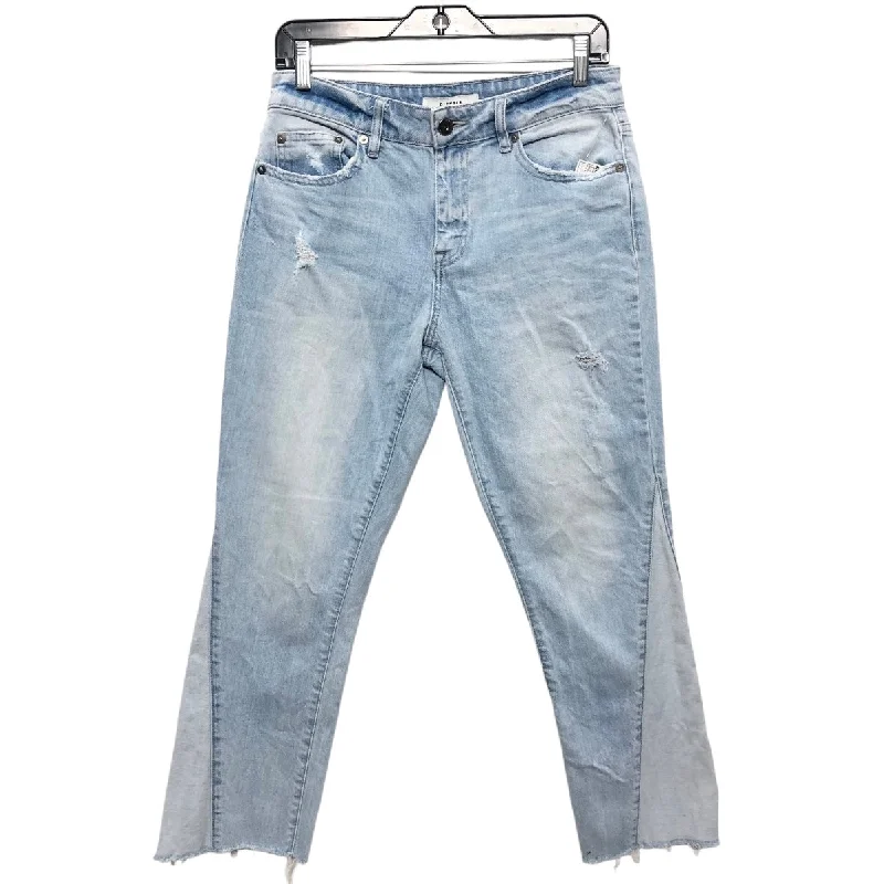 women's stone-washed denim jeansJeans Cropped By Pistola In Blue Denim, Size: 4