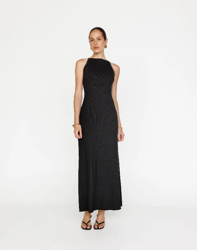 women's unique dressesMaizie Maxi Dress (Black)