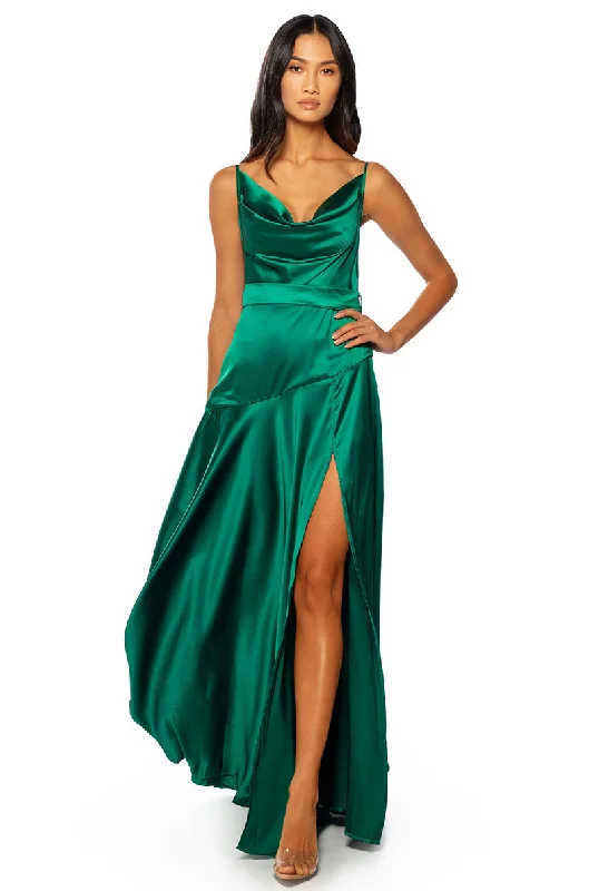 women's formal dressesCASSIDEE COWL NECK MAXI DRESS