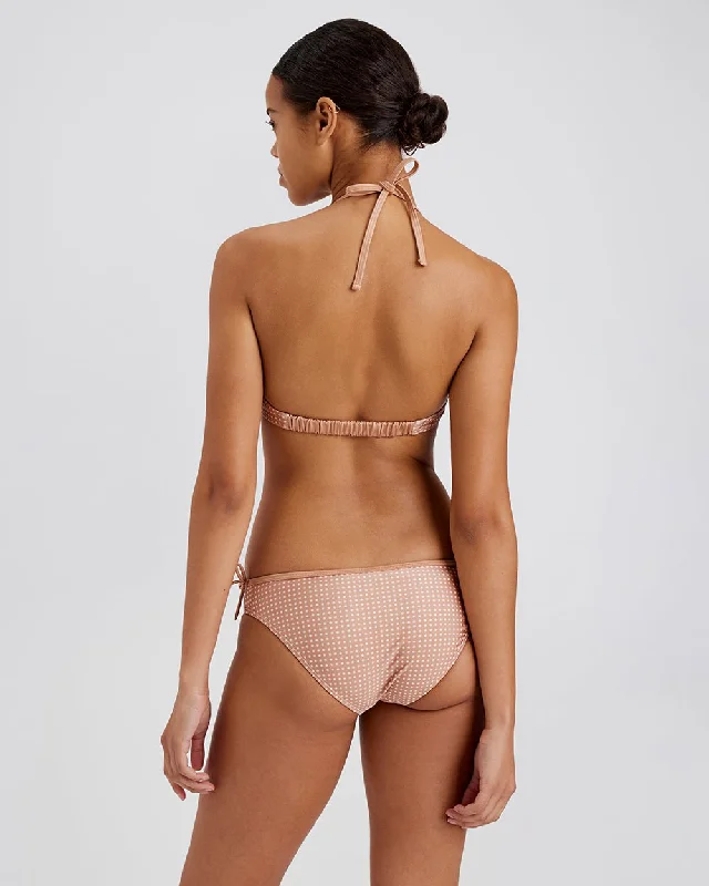 Fashionable Female SwimwearSydney Bikini Bottom Taupe Polkadot