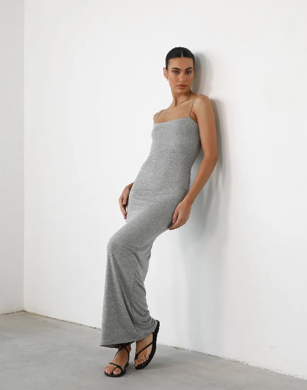 Fit-And-Flare DressTammy Maxi Dress (Grey Marle)