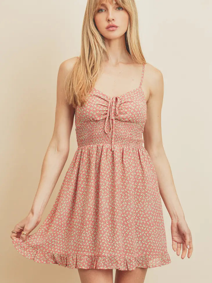 Casual Chic DressPerfectly Sweet Ditsy Pear and Dot Mini Dress