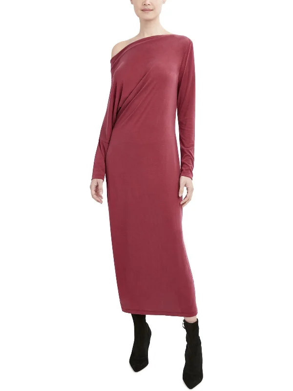 Zip-Up DressWomens Asymmetric Long Maxi Dress