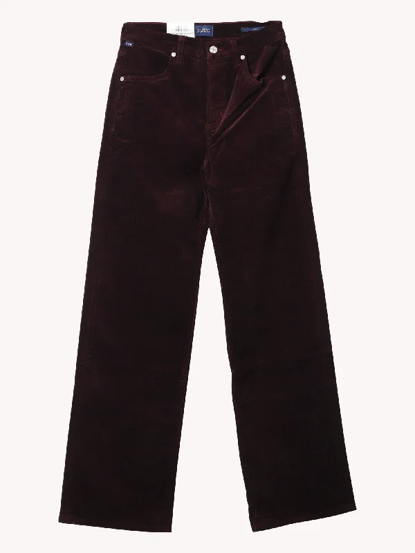 women's moisture-wicking pantsAnnina Corduroy Pant in Bordeaux