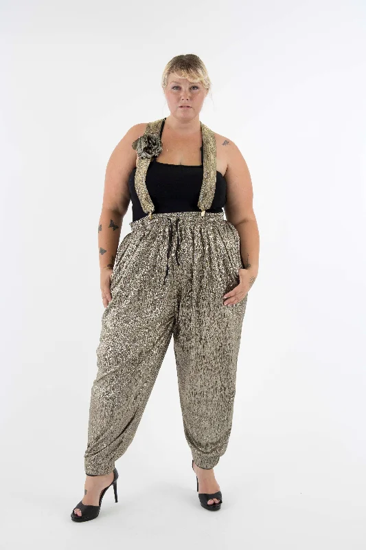 women's vintage pantsLuxury Crinkle Evening Jogger