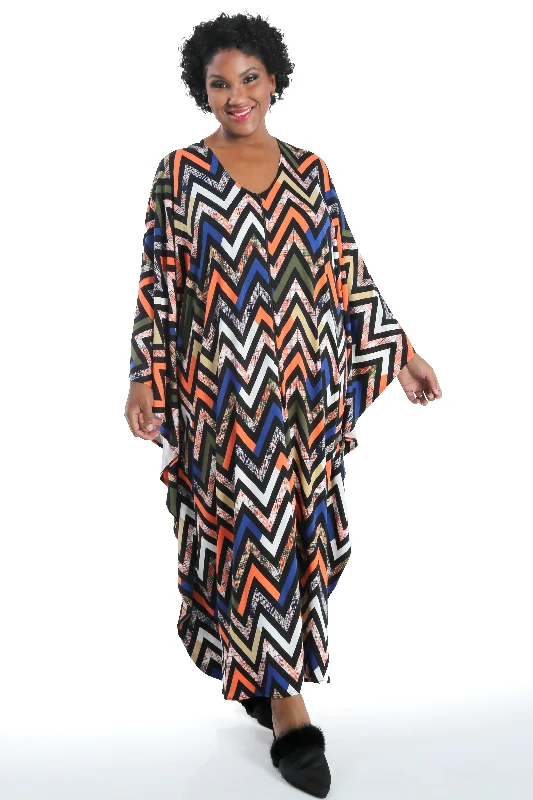 women's nursing pantsVikki Vi Jersey Ziggy Zip Front Caftan