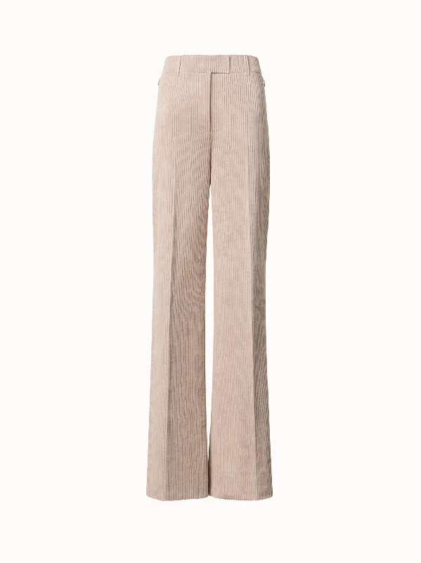 women's vintage pantsWide Corduroy Pants in Cotton Cashmere