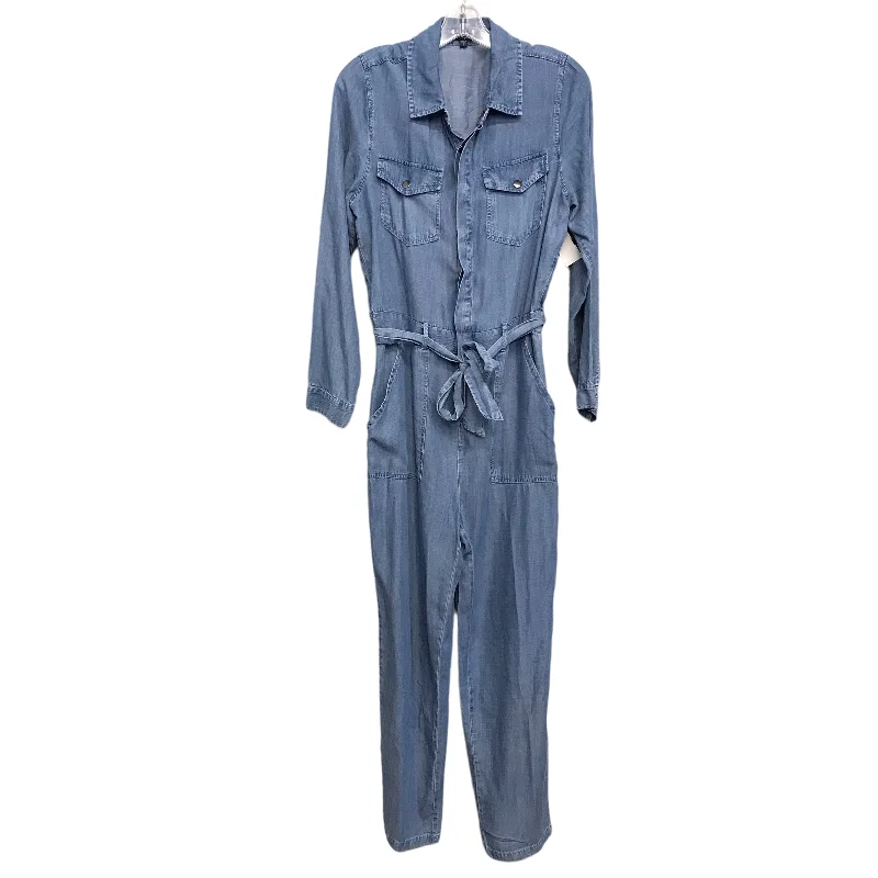 women's glam jumpsuitsBLUE DENIM JUMPSUIT by VELVET HEART Size:S