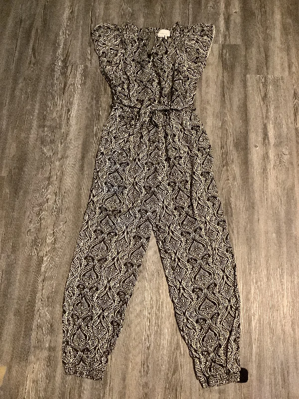 women's jumpsuits made of satinJumpsuit By Anthropologie In Black & Cream, Size: S