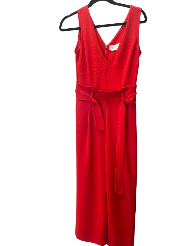 women's jumpsuits with bow tiesJumpsuit By Anthropologie In Red, Size: M