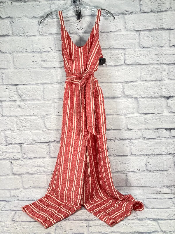 women's elegant jumpsuitsJumpsuit By Anthropologie In Red & White, Size: S