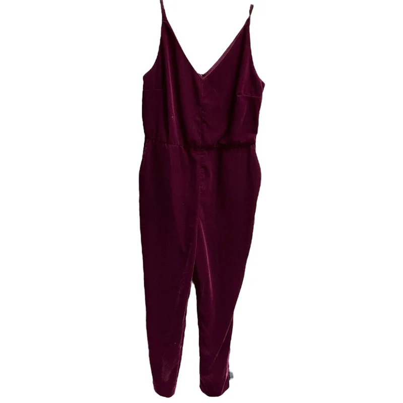 women's jumpsuits made of velvetJumpsuit By Banana Republic In Purple, Size: 4