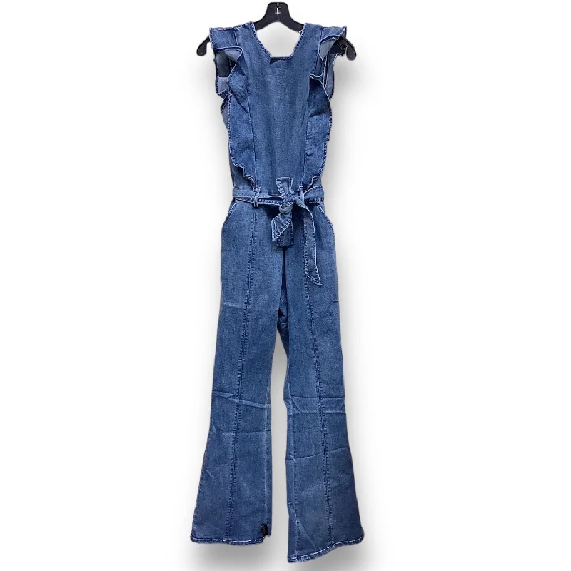 women's jumpsuits with long sleevesJumpsuit By Gilli In Blue Denim, Size: S