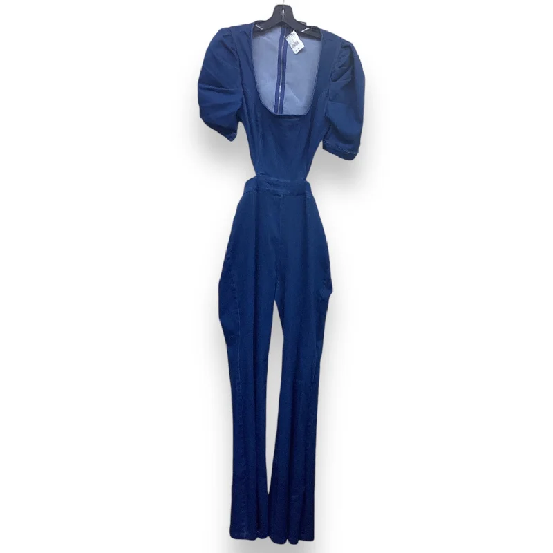 women's jumpsuits for travelJumpsuit By Jealous Tomato In Blue Denim, Size: M