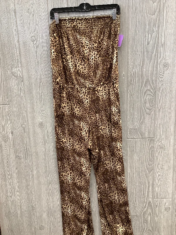 women's fitted jumpsuitsJumpsuit By Kate & Mallory In Animal Print, Size: M