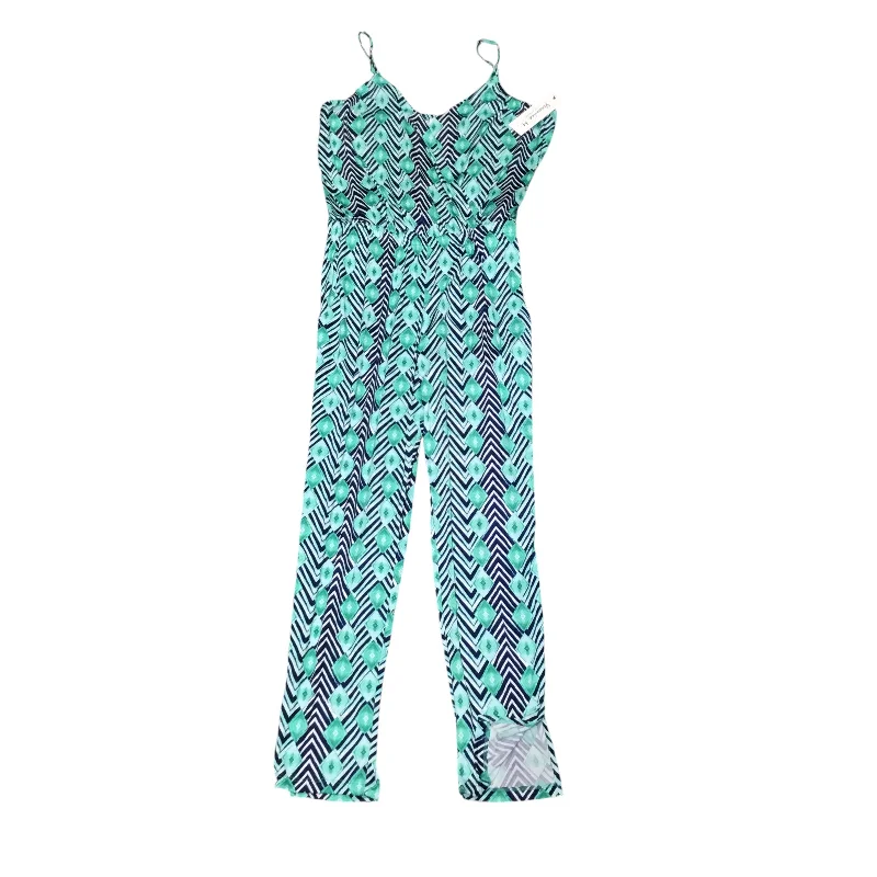 women's jumpsuits for easy dressingJumpsuit By Veronica M In Blue & Green, Size: L