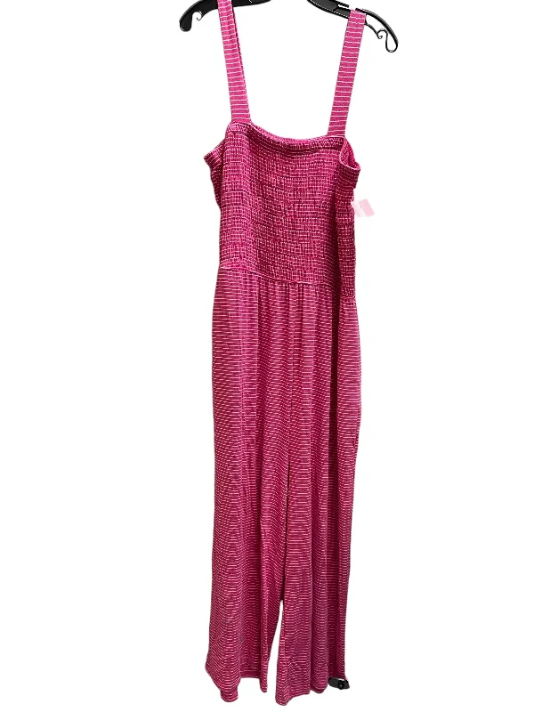 women's jumpsuits for ethical manufacturingJumpsuit By Zenana Outfitters In Pink, Size: 2x