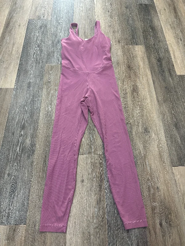 women's jumpsuits with cinched waistsPurple Jumpsuit Lululemon, Size 4