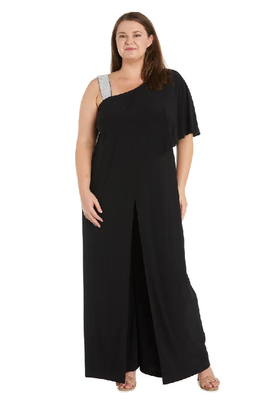 women's jumpsuits for formal eventsR&M Richards 3420W Long Plus Size Overlay Formal Jumpsuit