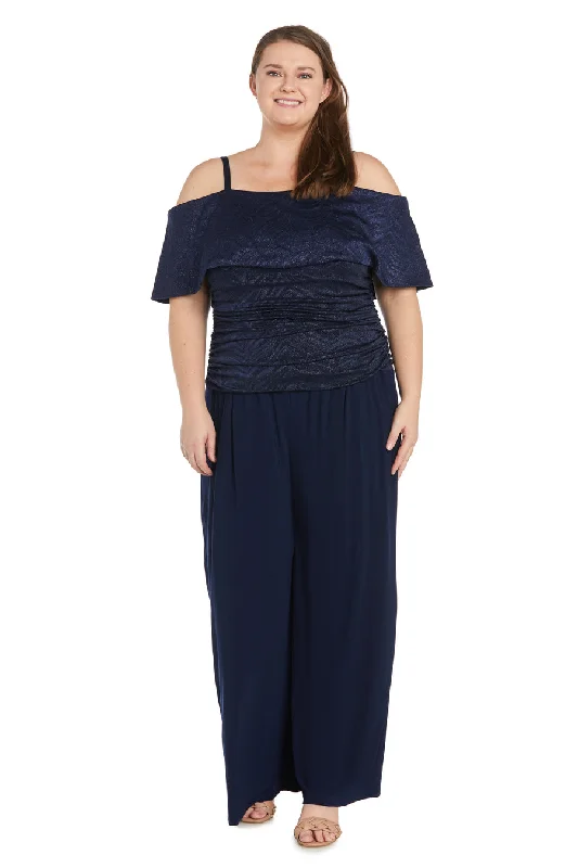 women's jumpsuits for lightweight designsR&M Richards 9122W Plus Size Formal Jumpsuit