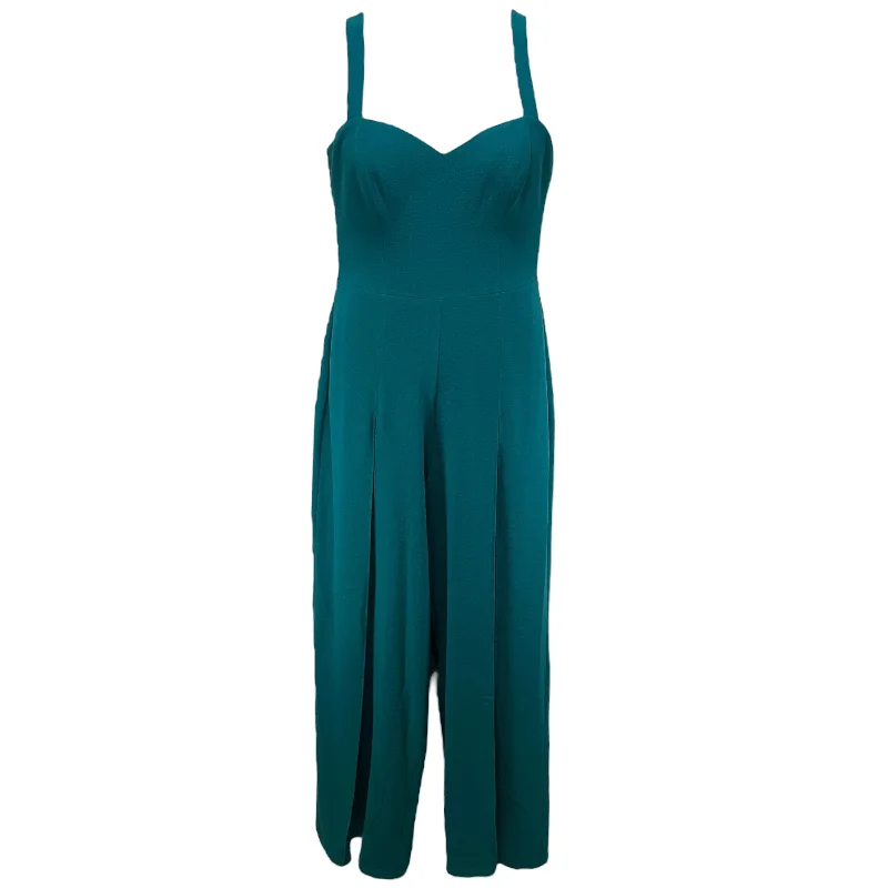 women's cozy jumpsuitsRai Jumpsuit By Dress The Population In Teal, Size: M