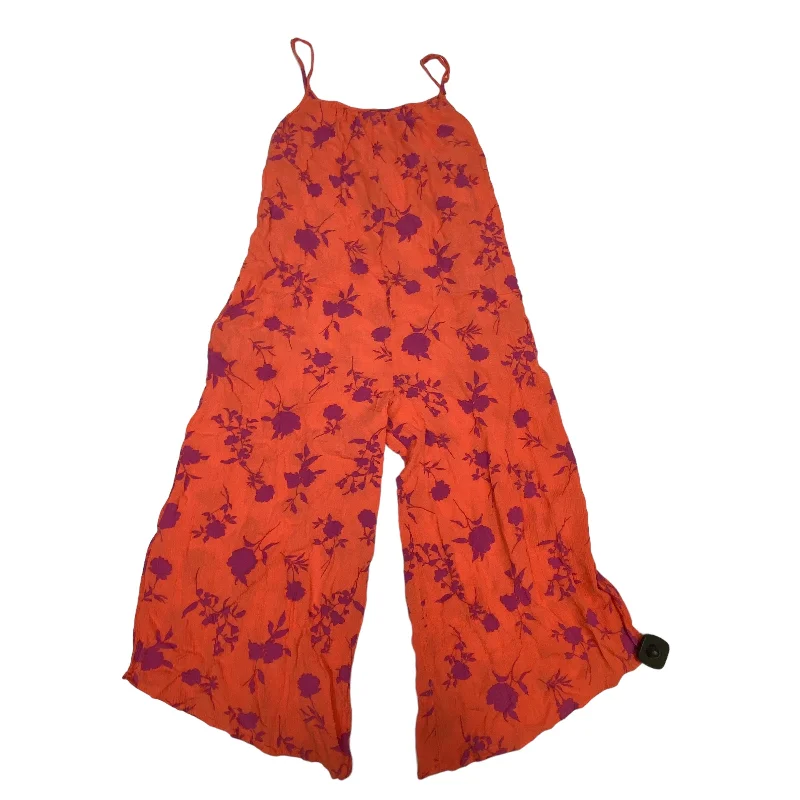 women's jumpsuits for machine-washable fabricsJumpsuit By Easel In Orange & Purple, Size: S