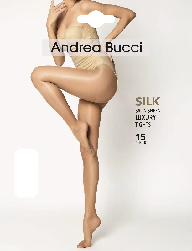 Sexy Yet Classy Silk StockingsAndrea Bucci Silk - Satin Sheen Luxury Tights 15 Denier