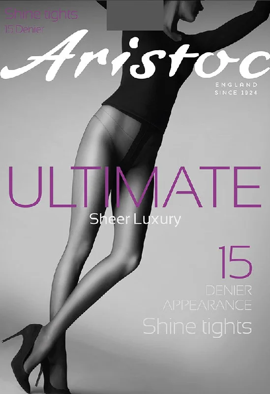 Best Quality Silk StockingsAristoc Ultimate Shine Tights 15 Denier Sheer Luxury Sheer to Waist