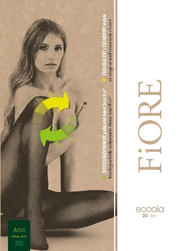 Yummy Silk Stockings TexturesFiORE Eccola Tights 20 Denier 100% biodegradable, recyclable Nylon