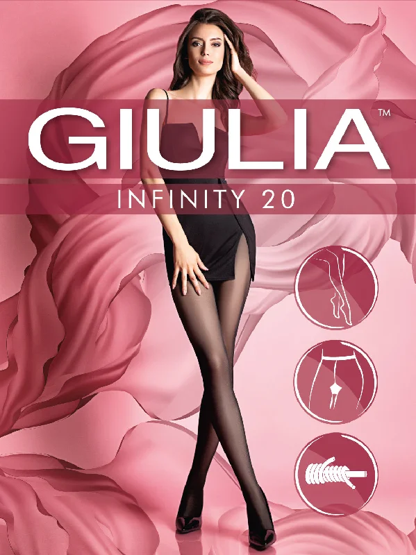 Quick Drying Silk StockingsGiulia Infinity 20 Denier Sheer Tights