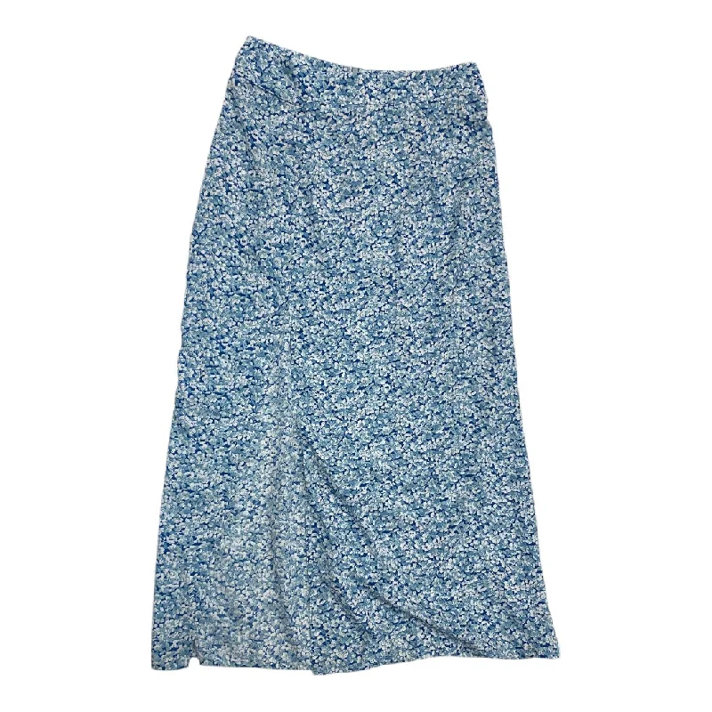 women's flowy midi skirts with pocketsSkirt Midi By Shein In Blue, Size: M